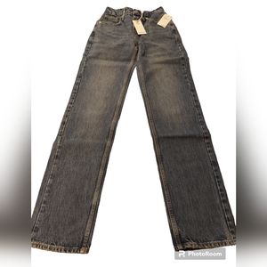 Good American 90s Icon Straight Leg Jeans Blue GNIC999T Sz 00/24 Denim $149 NEW